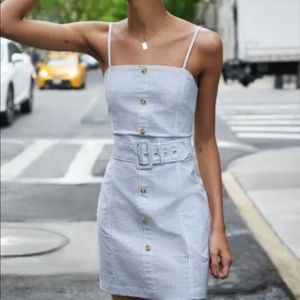 Urban outfitters belted gingham dress